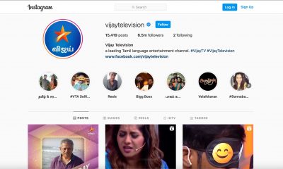 Vijay tv Instagram Offical