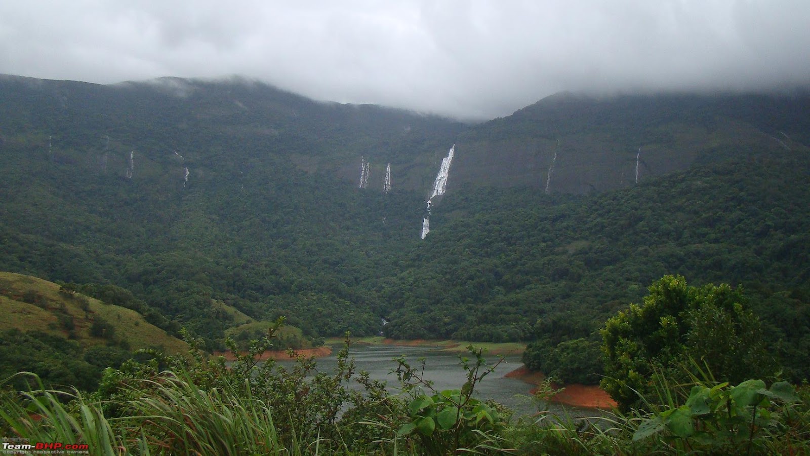 Siruvani falls at wester ghats