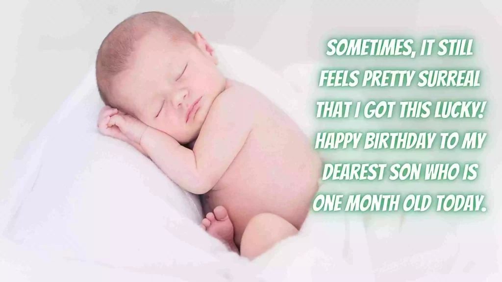 1 month birthday wishes for baby girl
