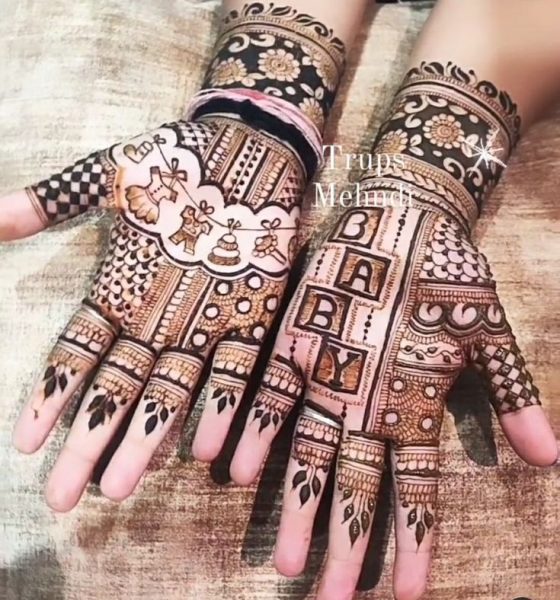 baby shower mehndi design​