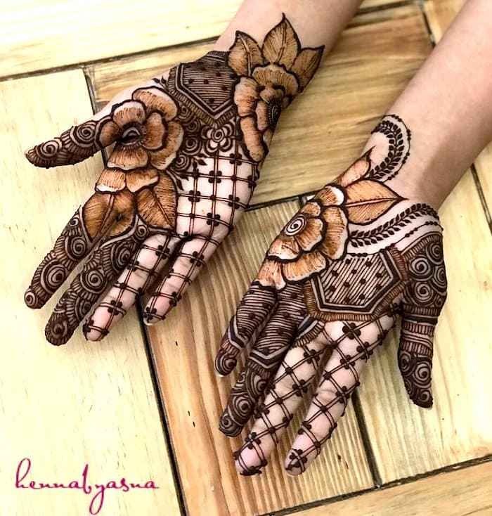 arabic mehndi design easy and beautiful for front hand