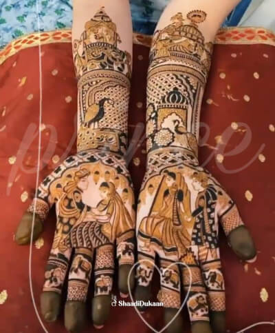 arabic mehndi designs left hand