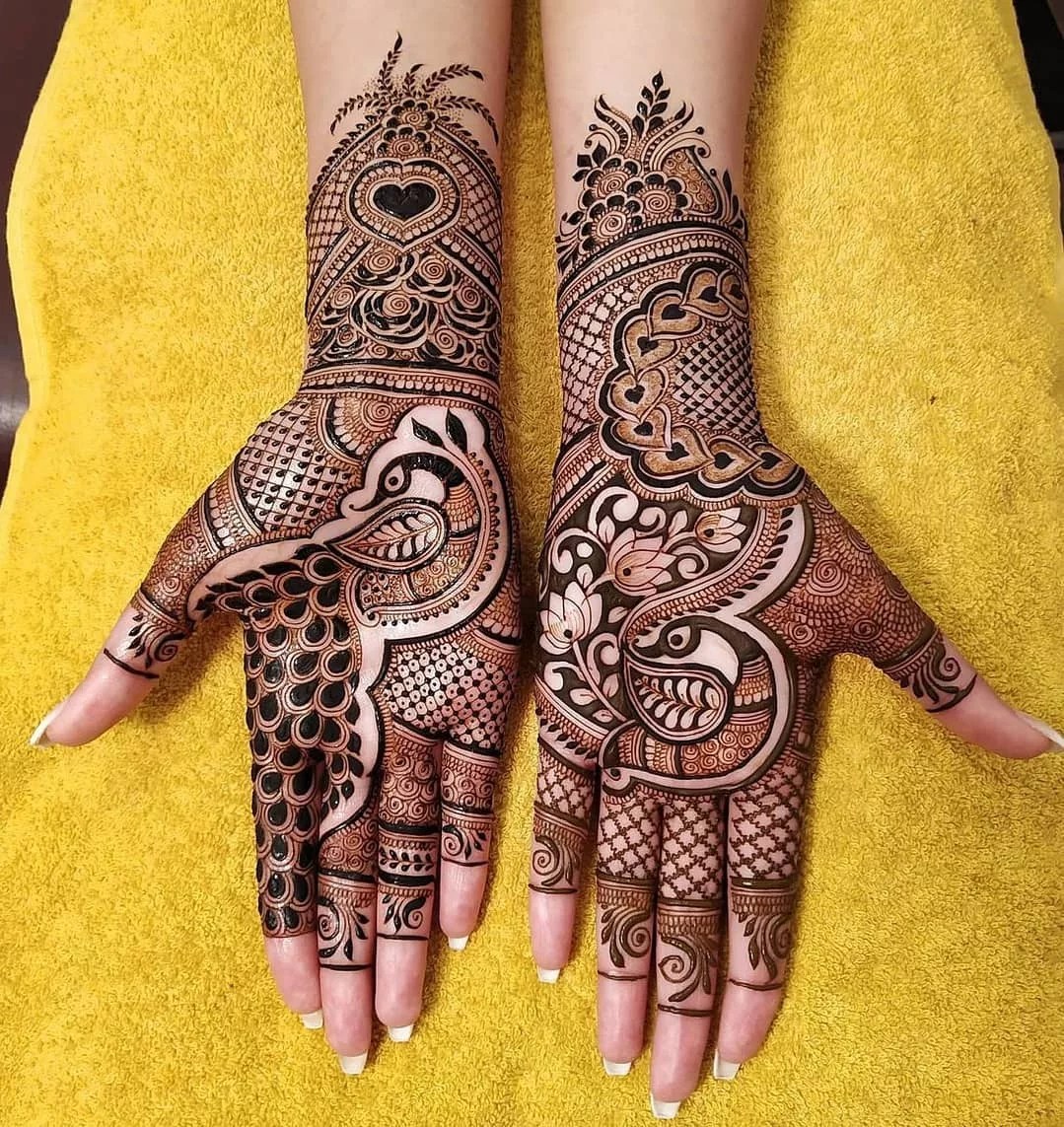 royal front hand mehndi design easy and beautiful