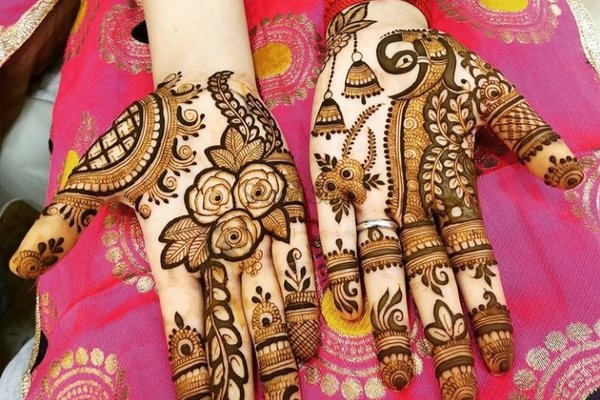 simple mehndi designs for right hand