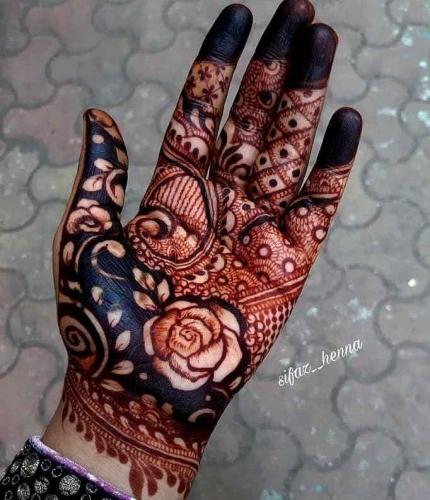 arabic mehndi design on fingers