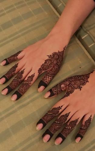 arabic mehndi designs fingers 1