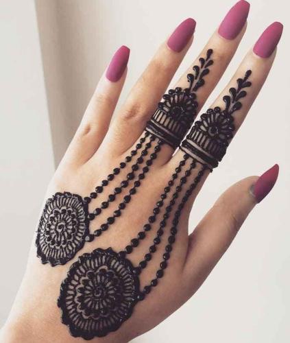 arabic mehndi designs for left hand