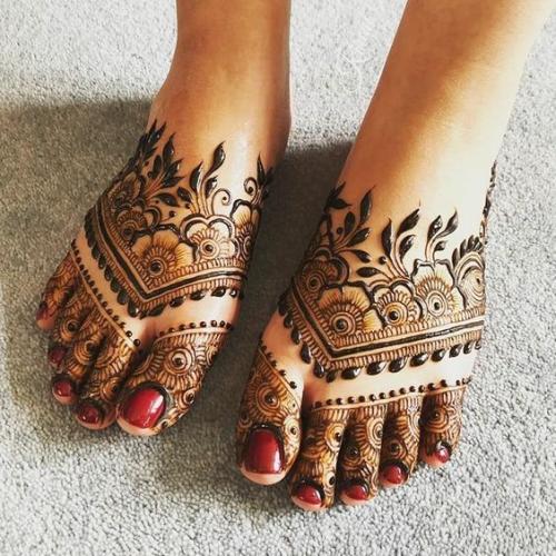 indian bridal mehndi designs for legs
