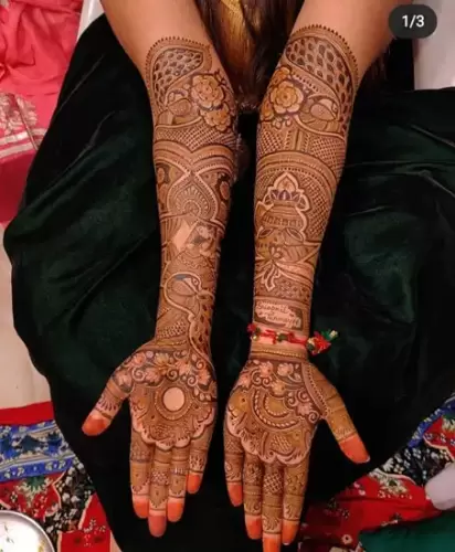 mehndi design bridal hand