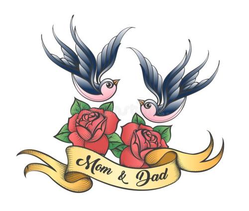 mom and dad tattoo designs for wrists